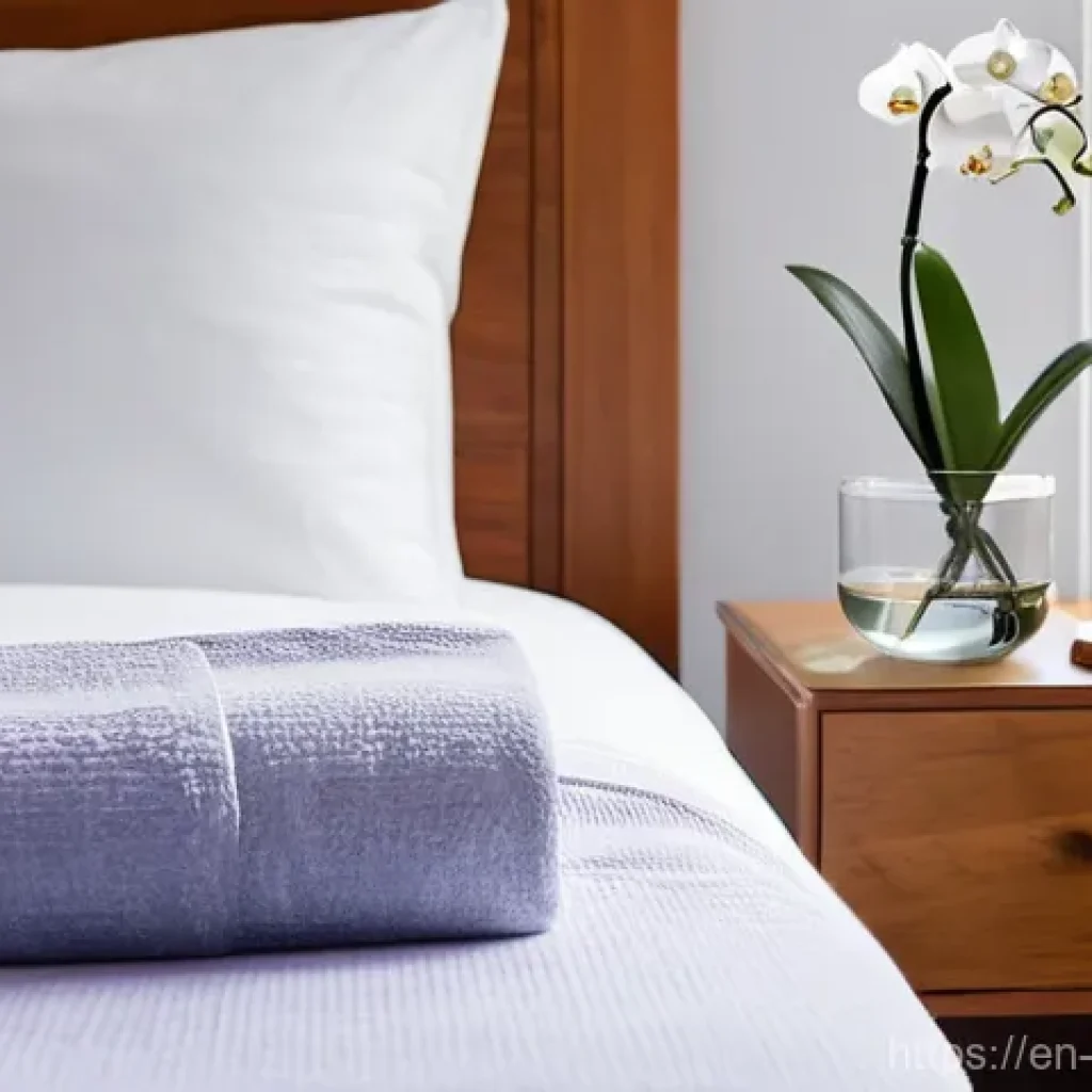 컬러테라피가 주는 마음의 평화 - **Prompt:** A serene and minimalist bedroom bathed in soft, diffused morning light. The walls are pa...