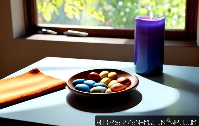컬러테라피와 마음챙김 연습 - Photorealistic wellness still life for color therapy and mindfulness: a calm sunlit table beside a w...
